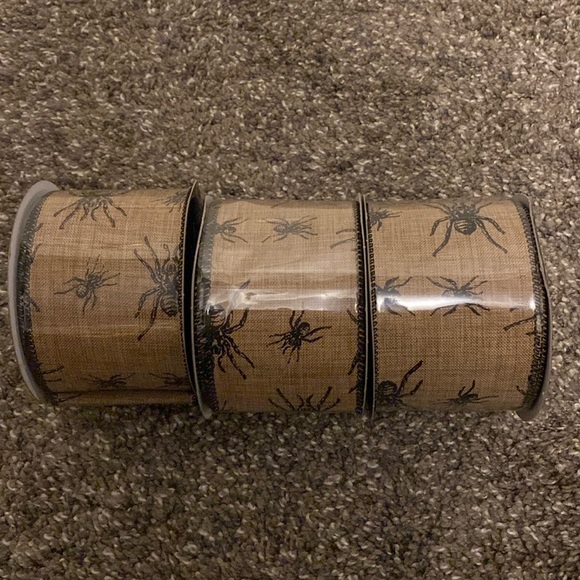 Celebrate It Other - Celebrate It Halloween Decor Wire Ribbon Spiders Crafts Bows Wreaths 2.5” NEW